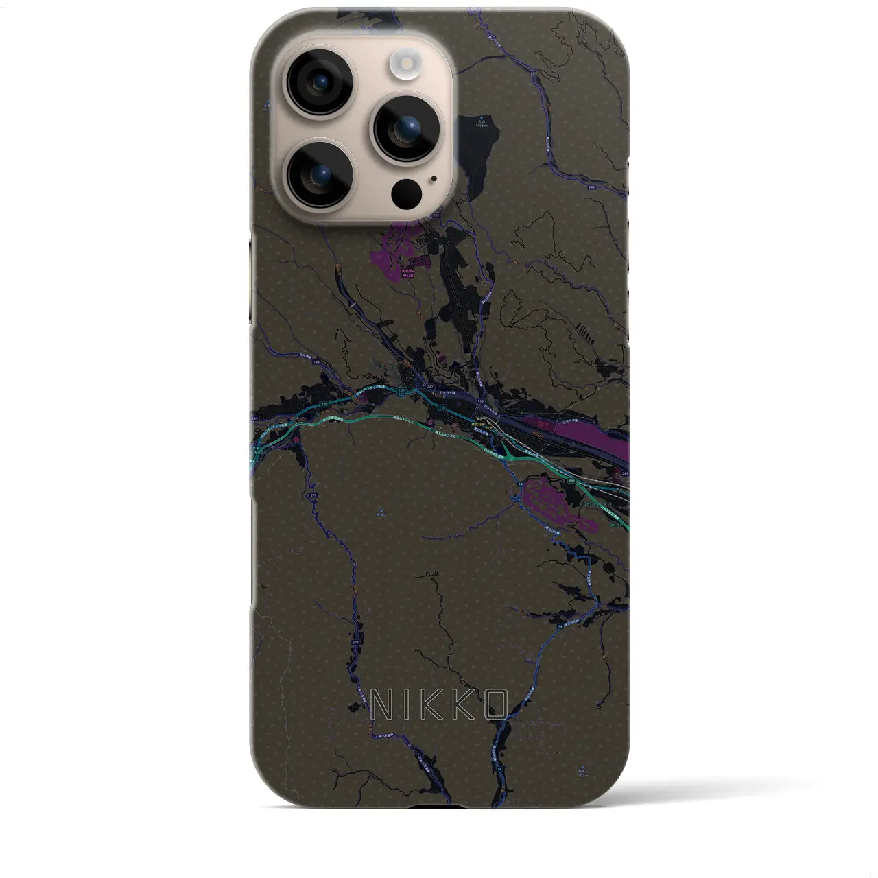 【日光(栃木県)】地図柄iPhoneケース(バックカバータイプ)