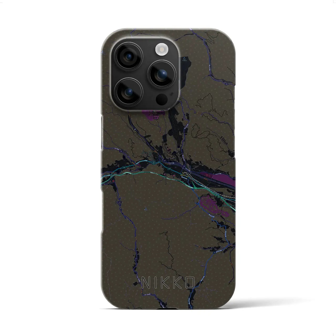 【日光(栃木県)】地図柄iPhoneケース(バックカバータイプ)