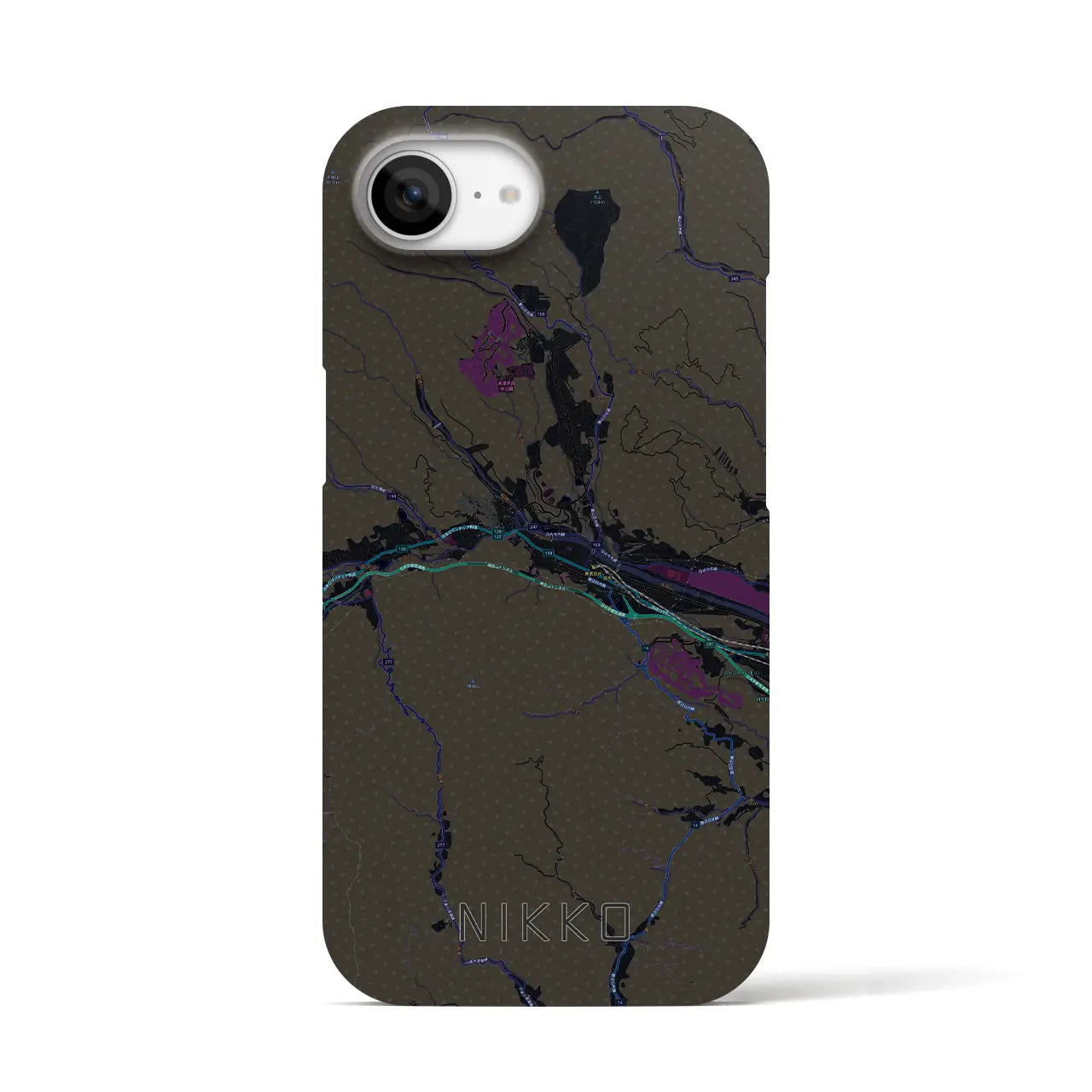 【日光(栃木県)】地図柄iPhoneケース(バックカバータイプ)