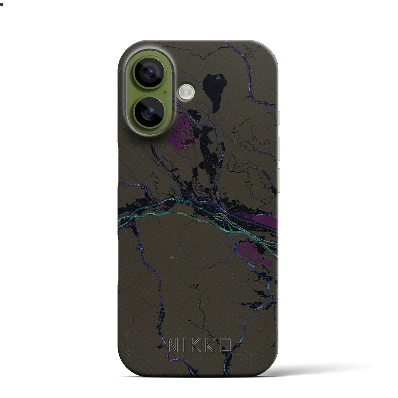 【日光(栃木県)】地図柄iPhoneケース(バックカバータイプ)