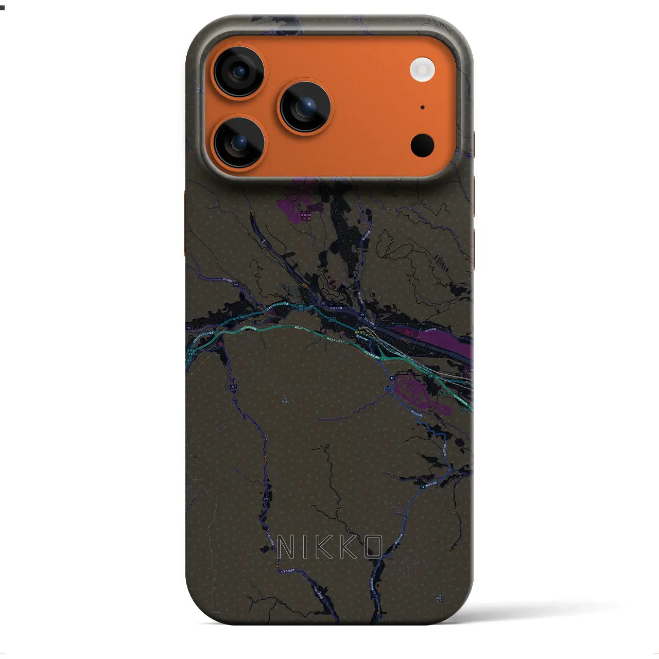 【日光(栃木県)】地図柄iPhoneケース(バックカバータイプ)