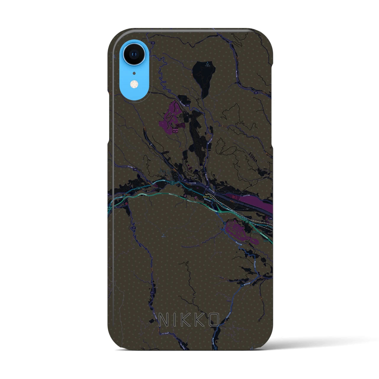 【日光(栃木県)】地図柄iPhoneケース(バックカバータイプ)