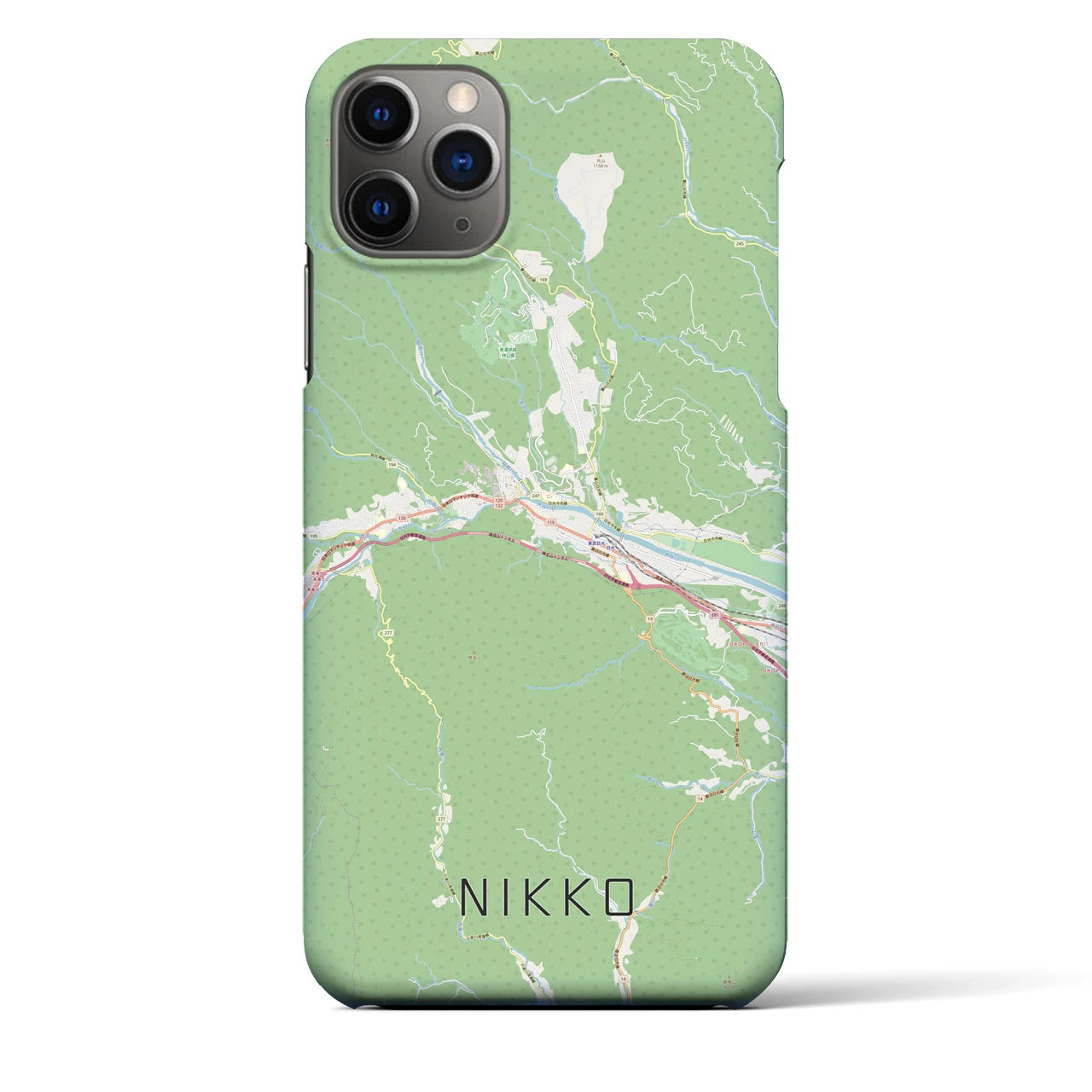 【日光(栃木県)】地図柄iPhoneケース(バックカバータイプ)