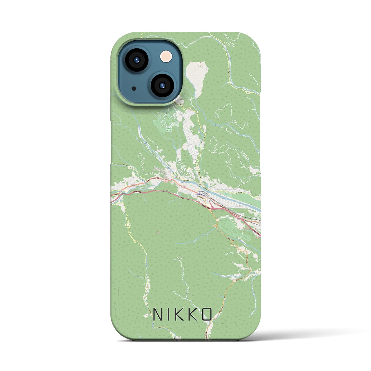 【日光(栃木県)】地図柄iPhoneケース(バックカバータイプ)