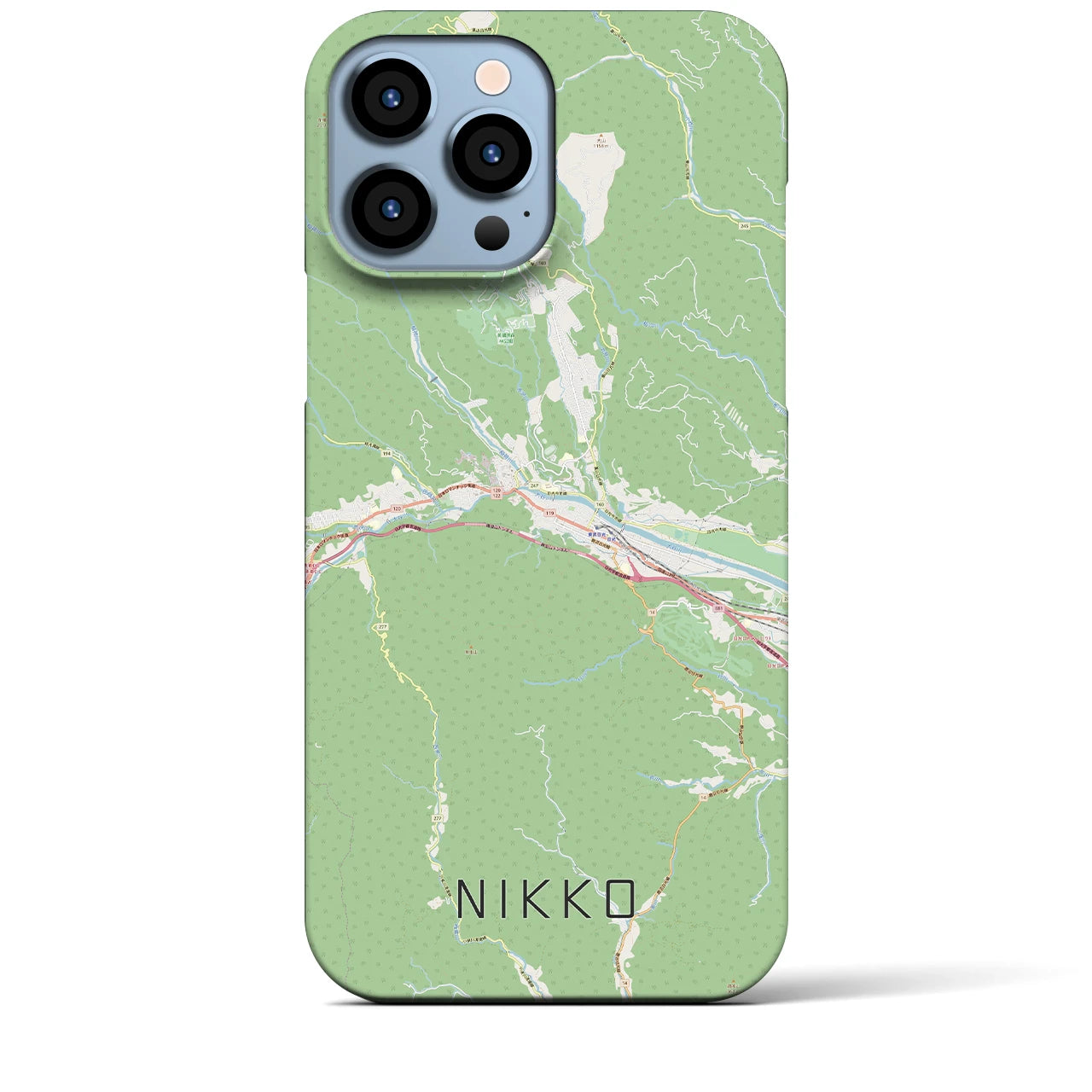【日光(栃木県)】地図柄iPhoneケース(バックカバータイプ)