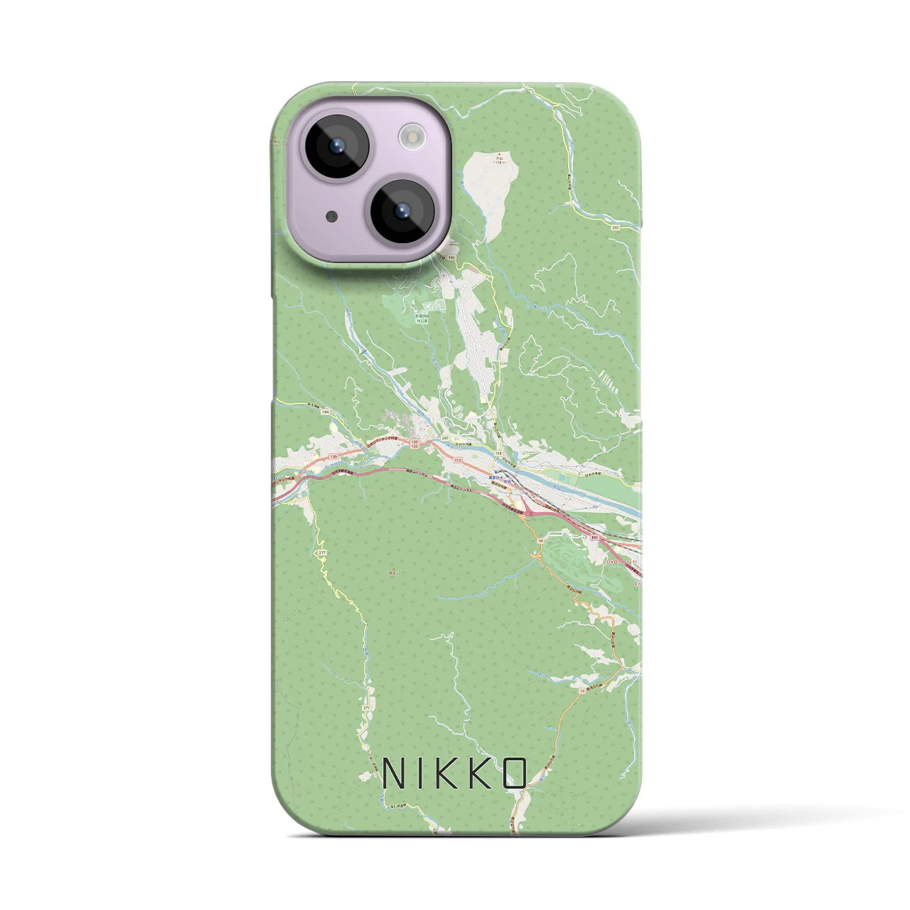 【日光(栃木県)】地図柄iPhoneケース(バックカバータイプ)