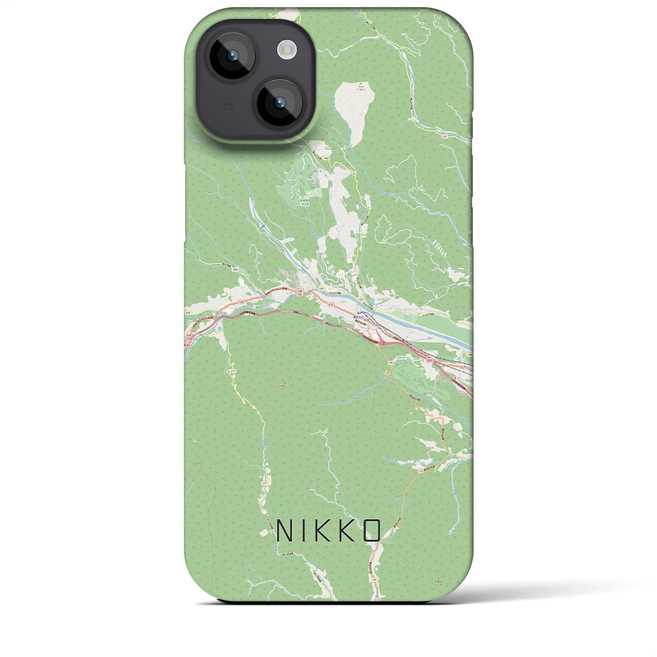 【日光(栃木県)】地図柄iPhoneケース(バックカバータイプ)