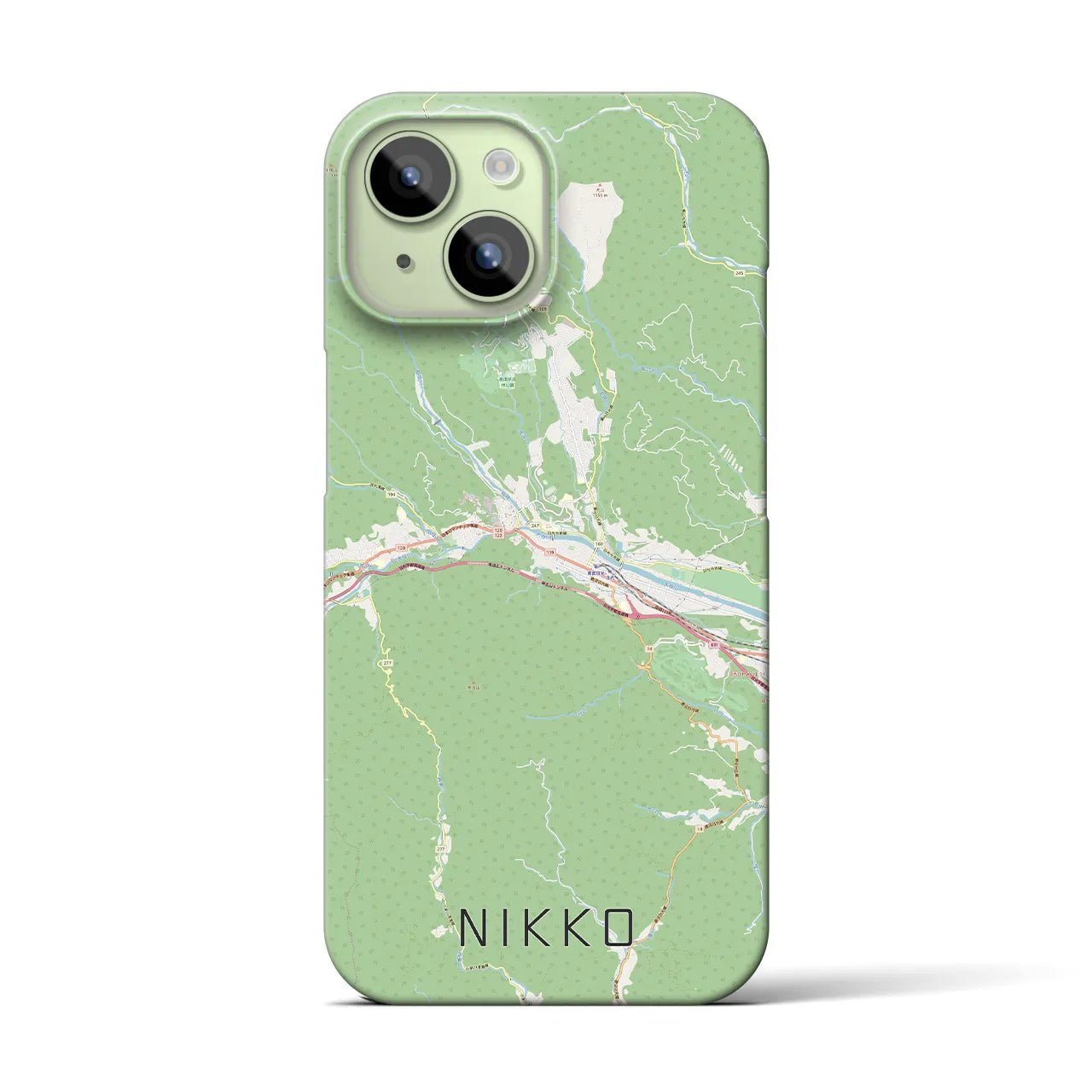 【日光(栃木県)】地図柄iPhoneケース(バックカバータイプ)