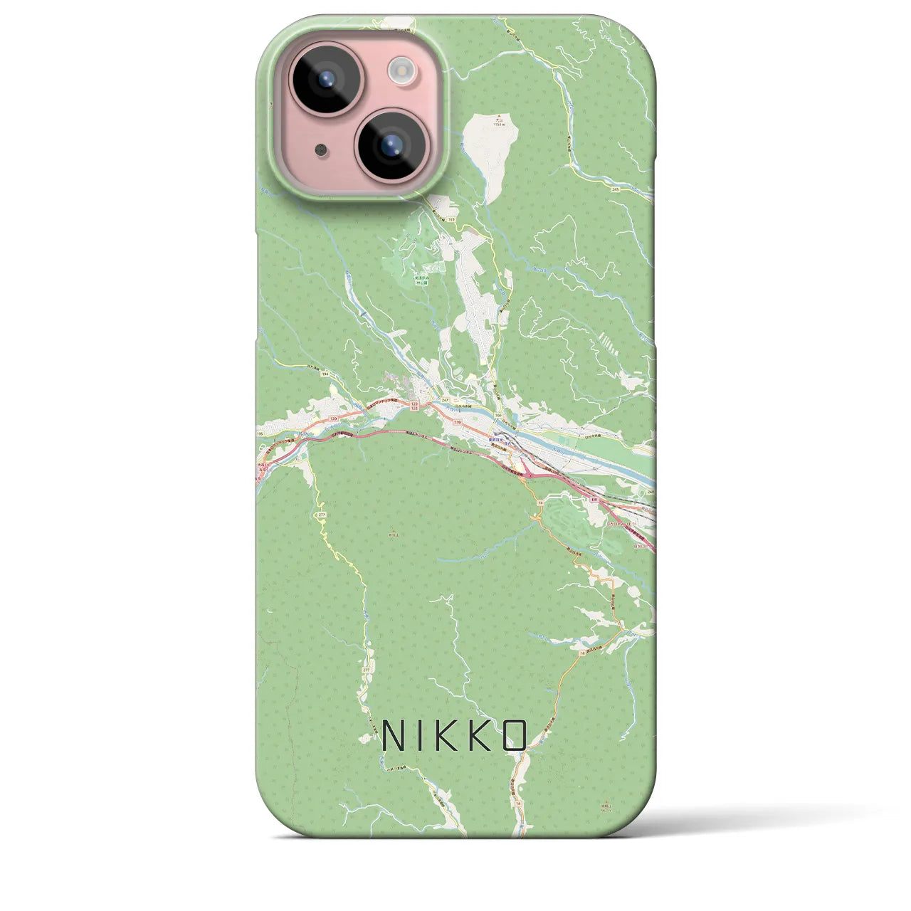 【日光(栃木県)】地図柄iPhoneケース(バックカバータイプ)