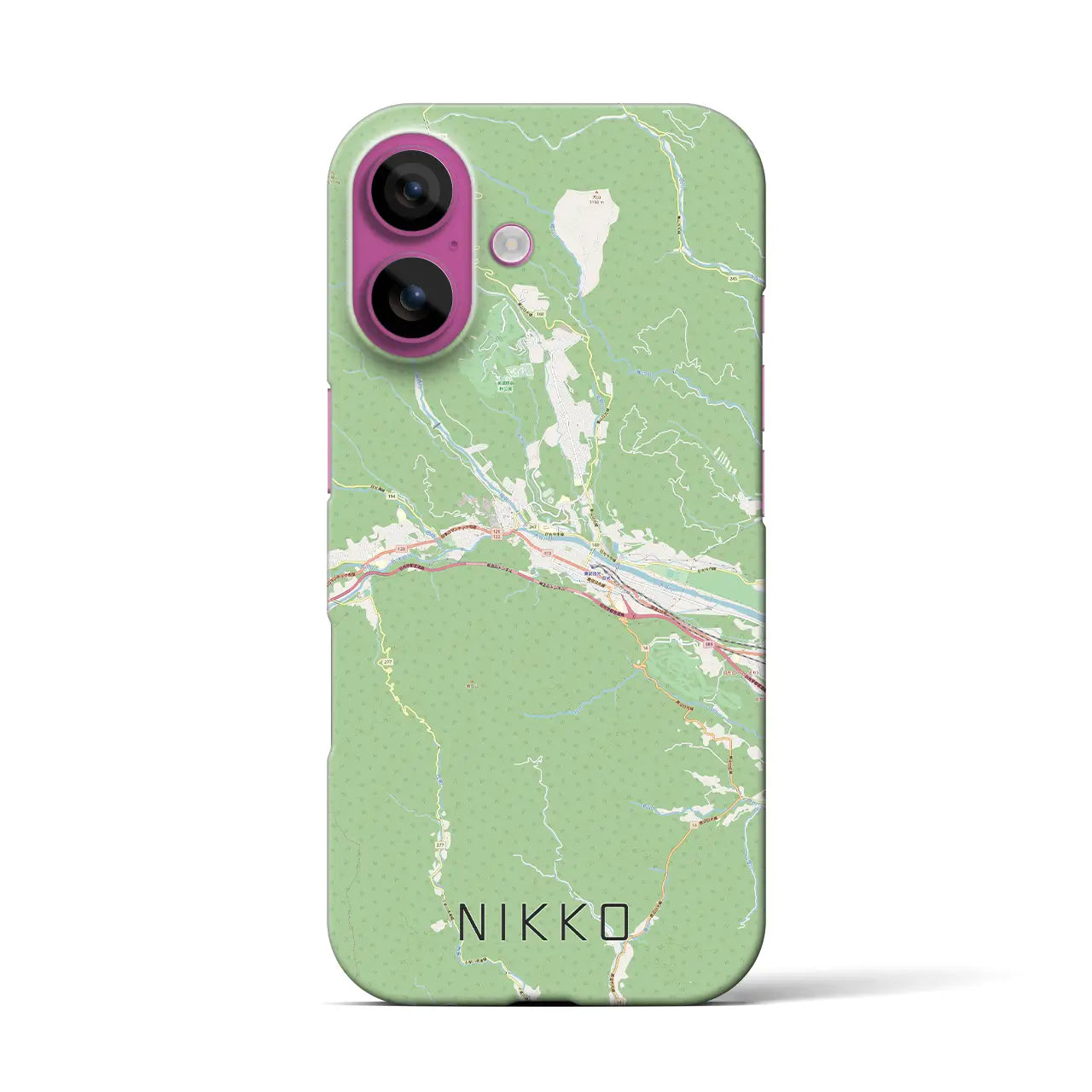 【日光(栃木県)】地図柄iPhoneケース(バックカバータイプ)