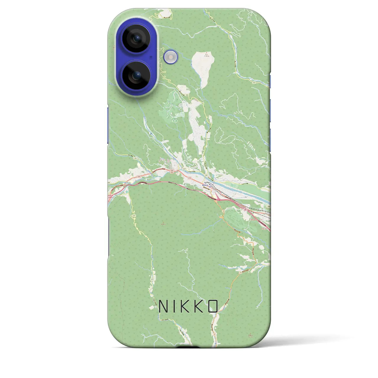 【日光(栃木県)】地図柄iPhoneケース(バックカバータイプ)