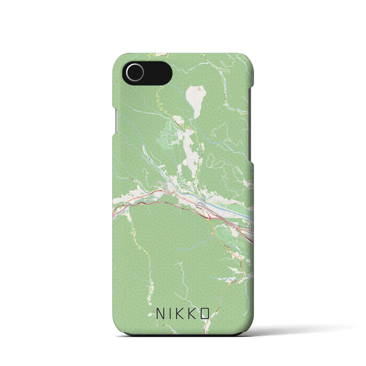 【日光(栃木県)】地図柄iPhoneケース(バックカバータイプ)