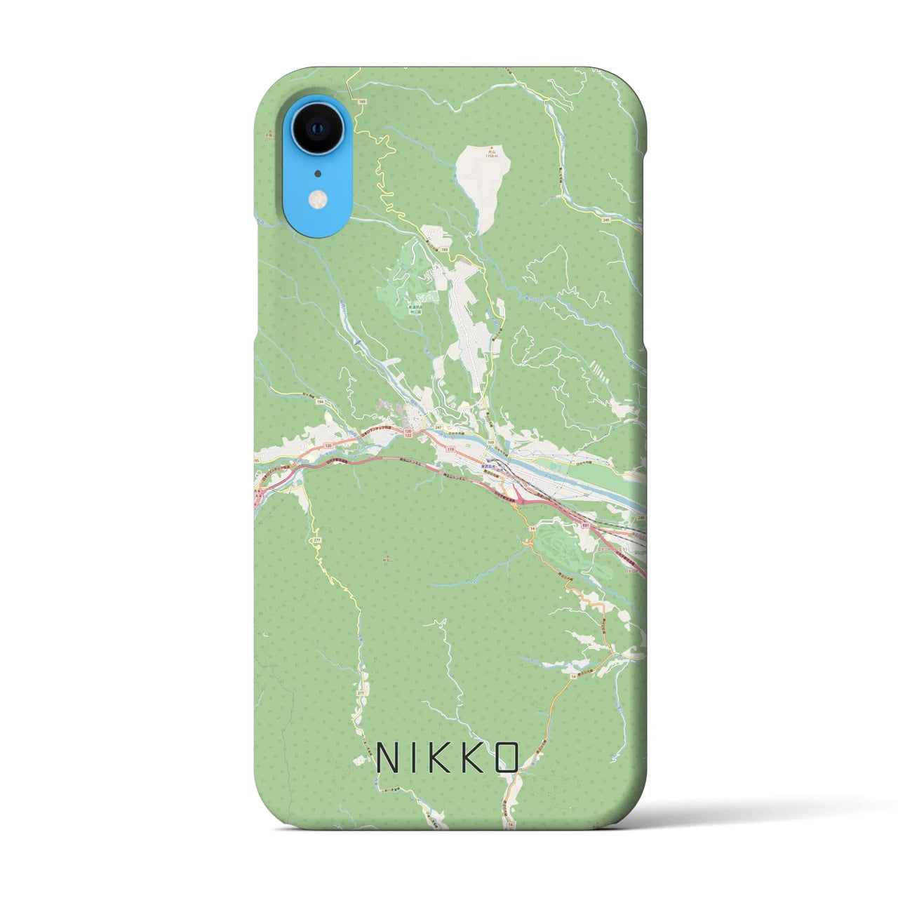 【日光(栃木県)】地図柄iPhoneケース(バックカバータイプ)