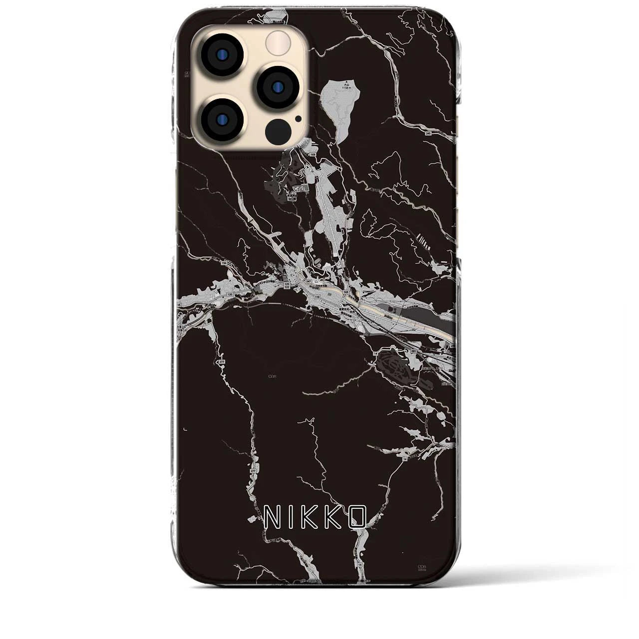 【日光(栃木県)】地図柄iPhoneケース(クリアタイプ)