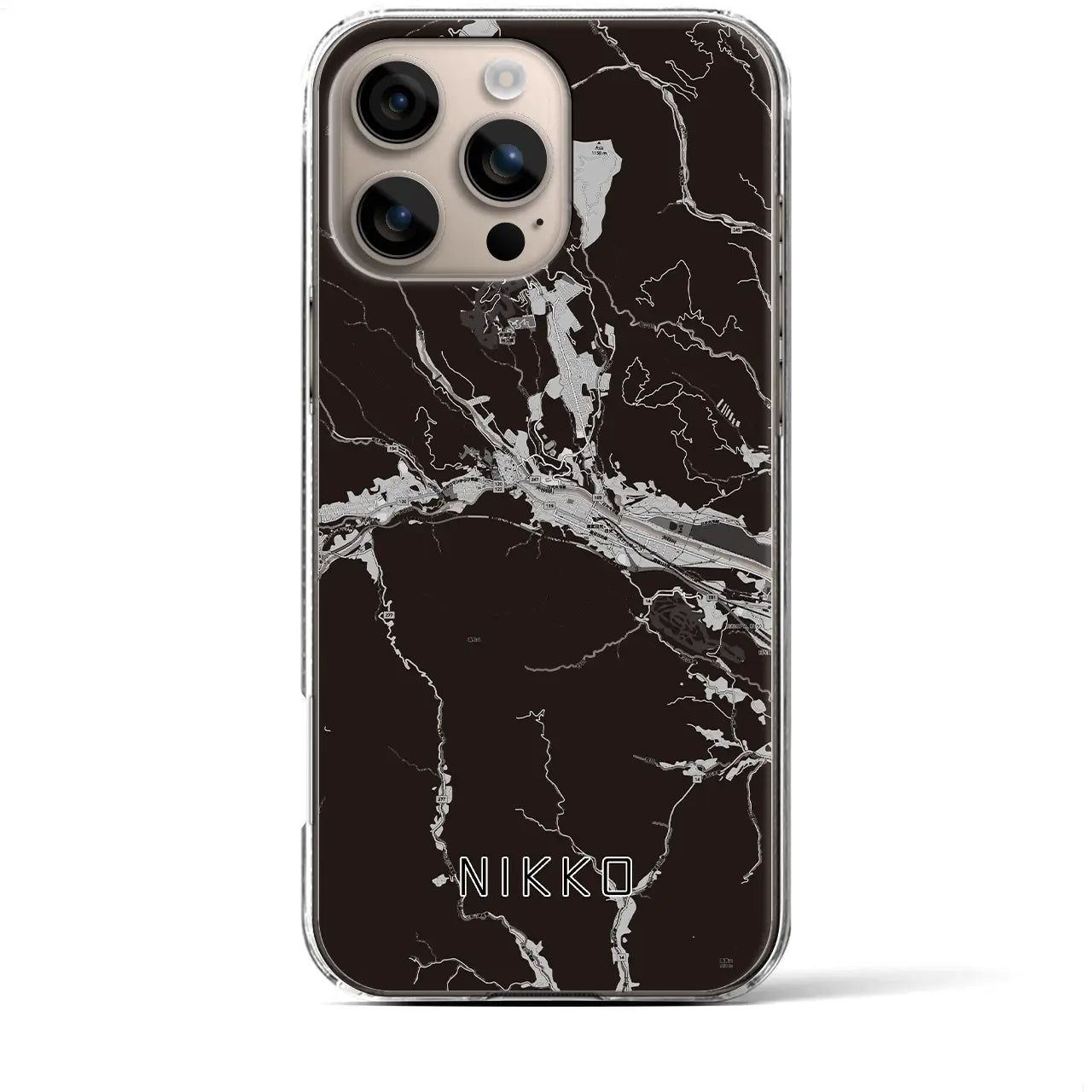 【日光(栃木県)】地図柄iPhoneケース(クリアタイプ)