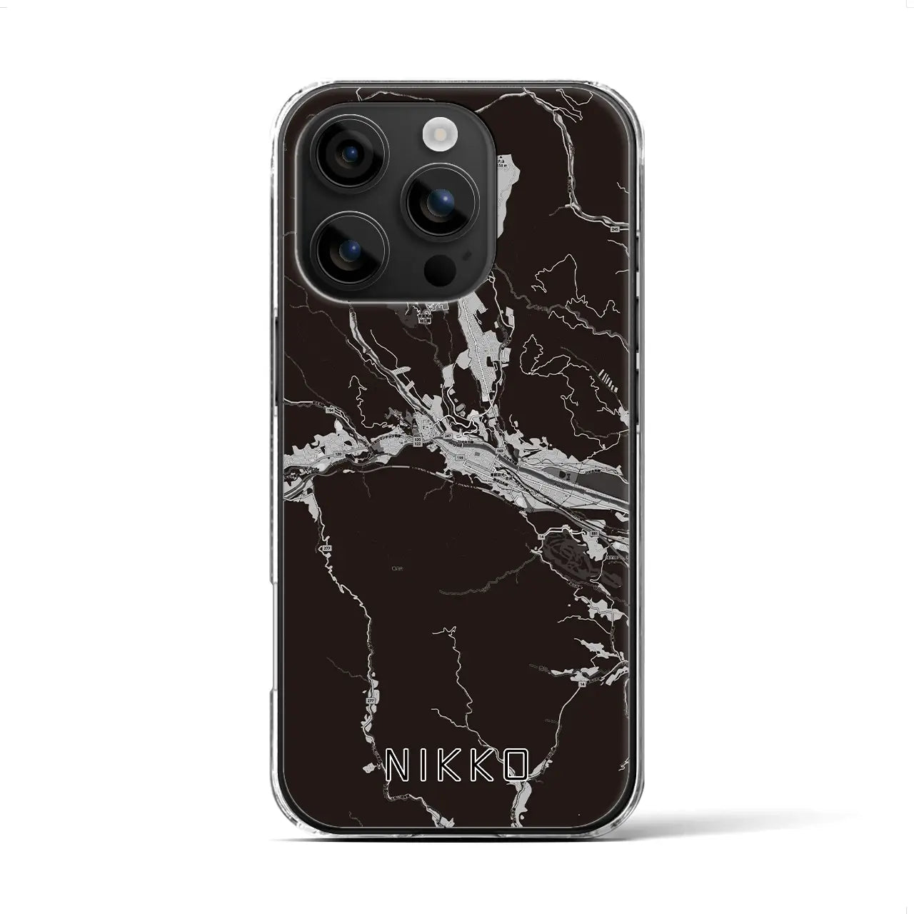 【日光(栃木県)】地図柄iPhoneケース(クリアタイプ)