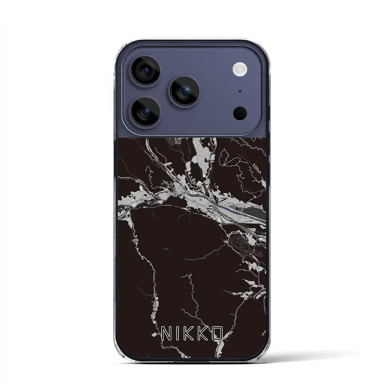 【日光(栃木県)】地図柄iPhoneケース(クリアタイプ)