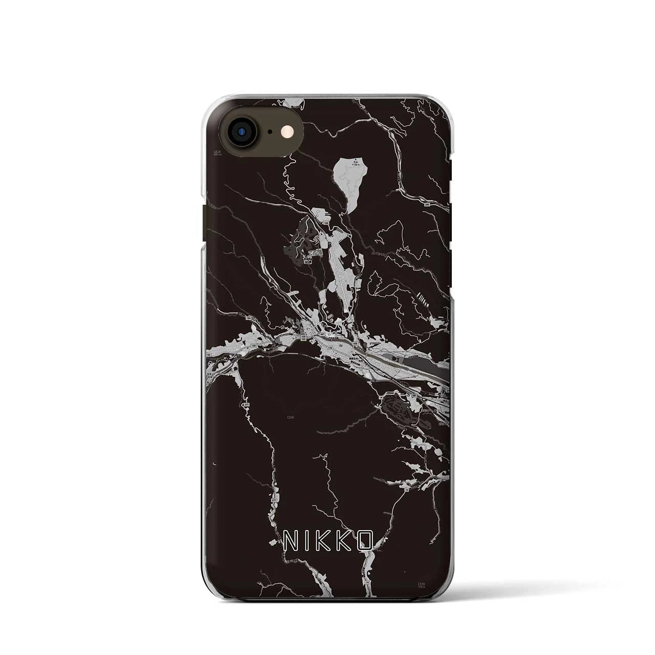 【日光(栃木県)】地図柄iPhoneケース(クリアタイプ)