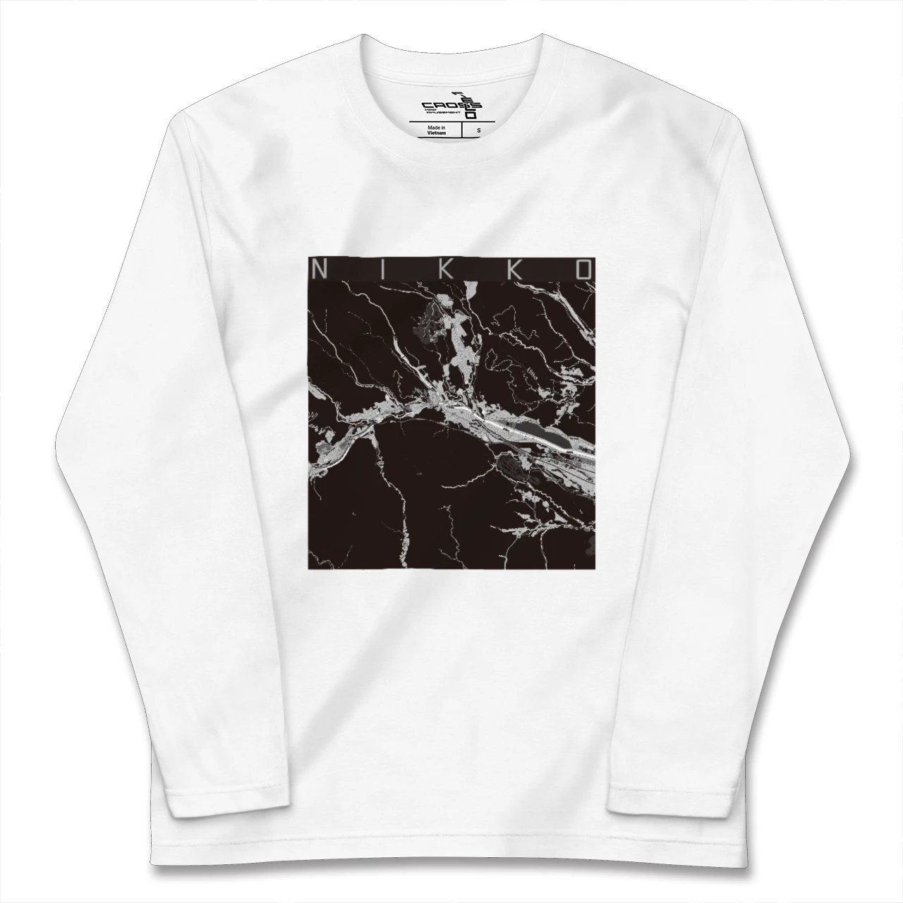 【日光(栃木県)】地図柄ロングスリーブTシャツ
