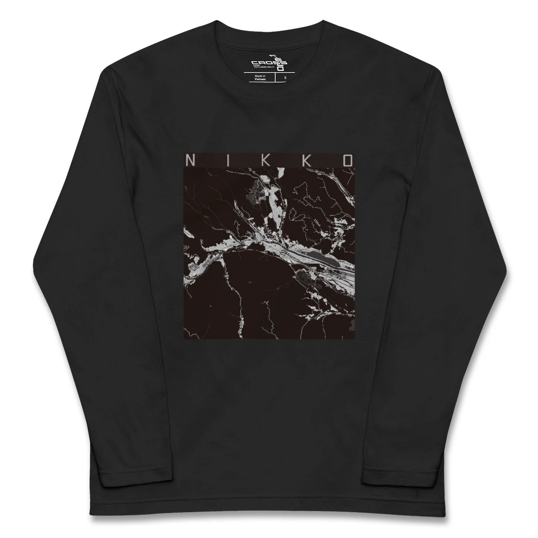 【日光(栃木県)】地図柄ロングスリーブTシャツ