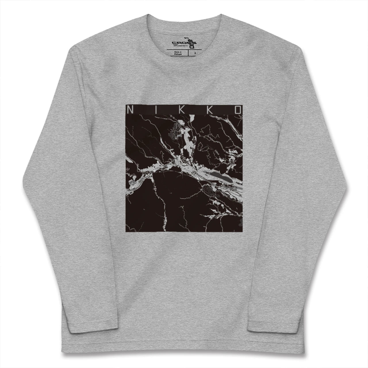 【日光(栃木県)】地図柄ロングスリーブTシャツ