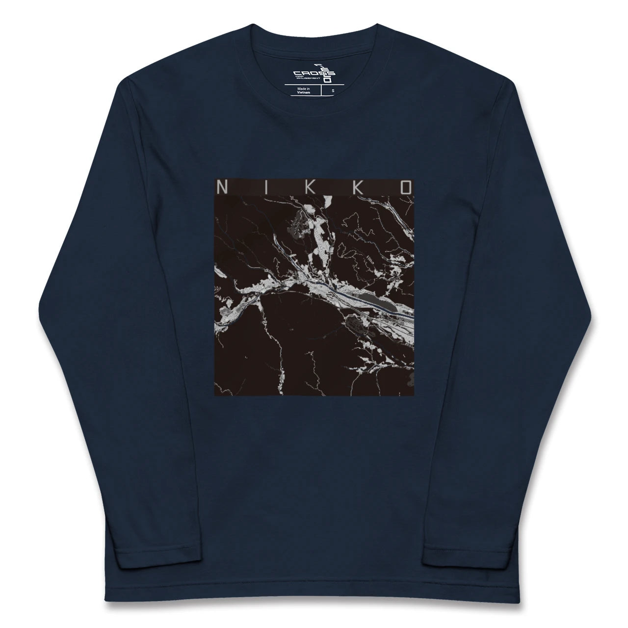 【日光(栃木県)】地図柄ロングスリーブTシャツ