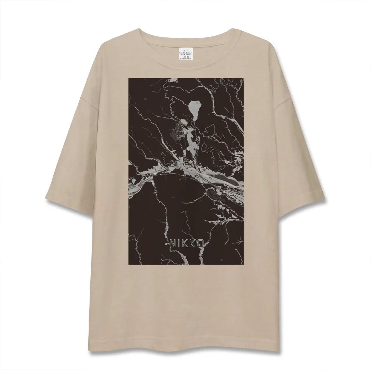 【日光(栃木県)】地図柄ビッグシルエットTシャツ