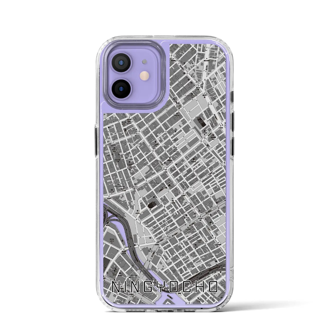 【人形町(東京都)】地図柄iPhoneケース(MagSafeタイプ)
