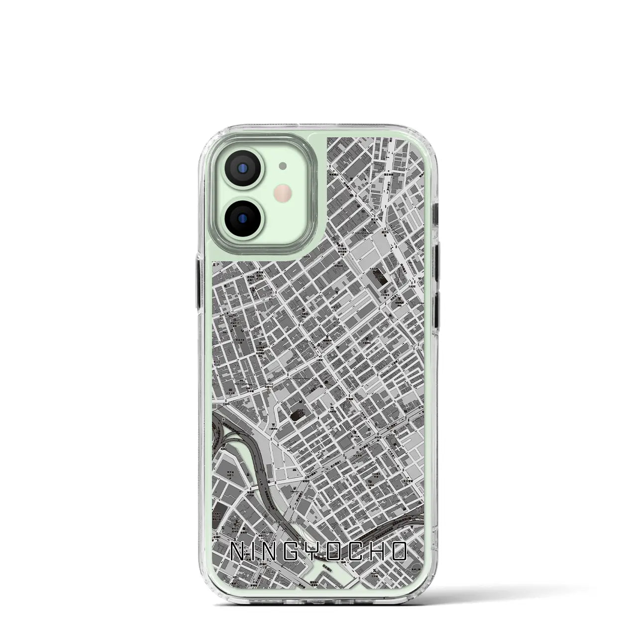 【人形町(東京都)】地図柄iPhoneケース(MagSafeタイプ)
