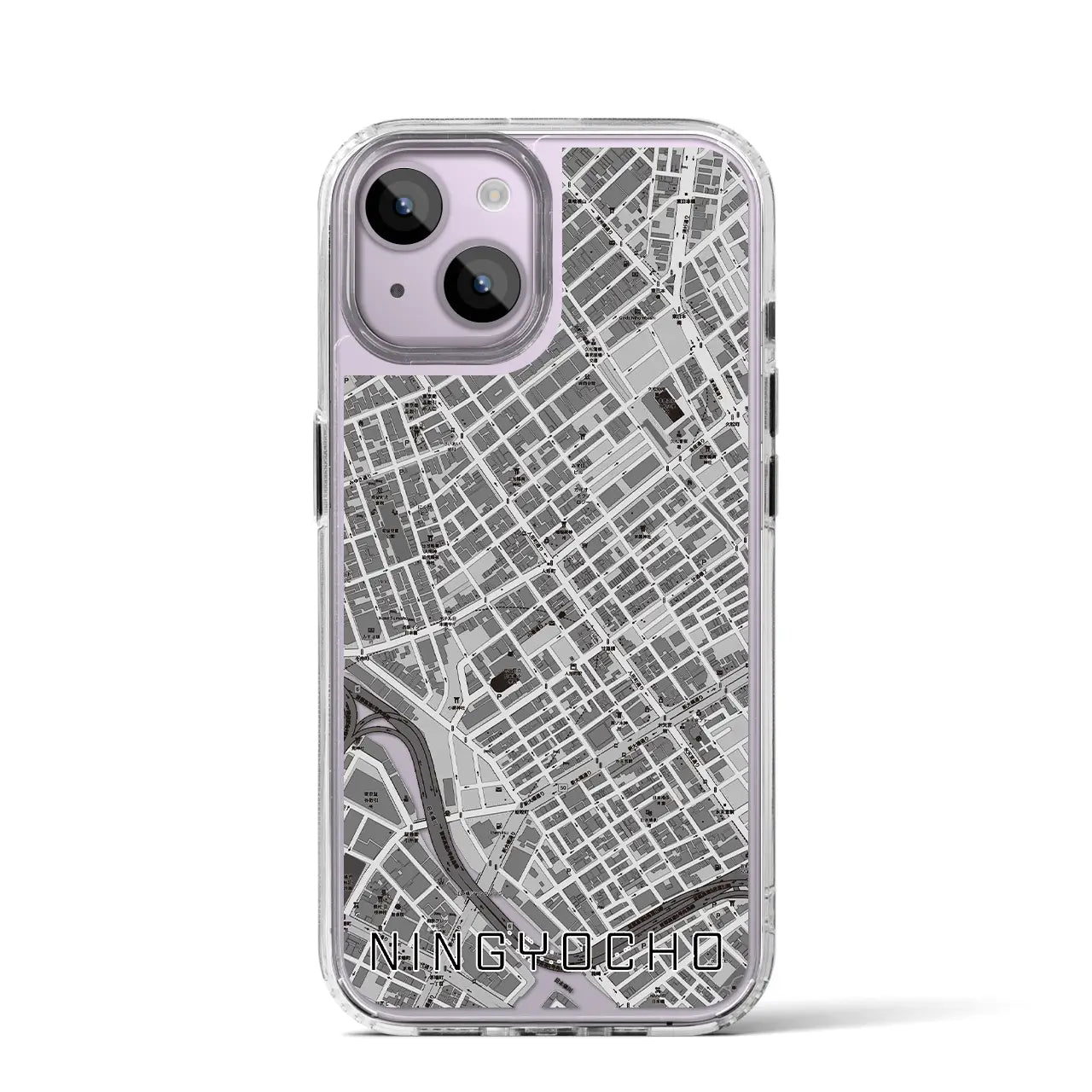 【人形町(東京都)】地図柄iPhoneケース(MagSafeタイプ)