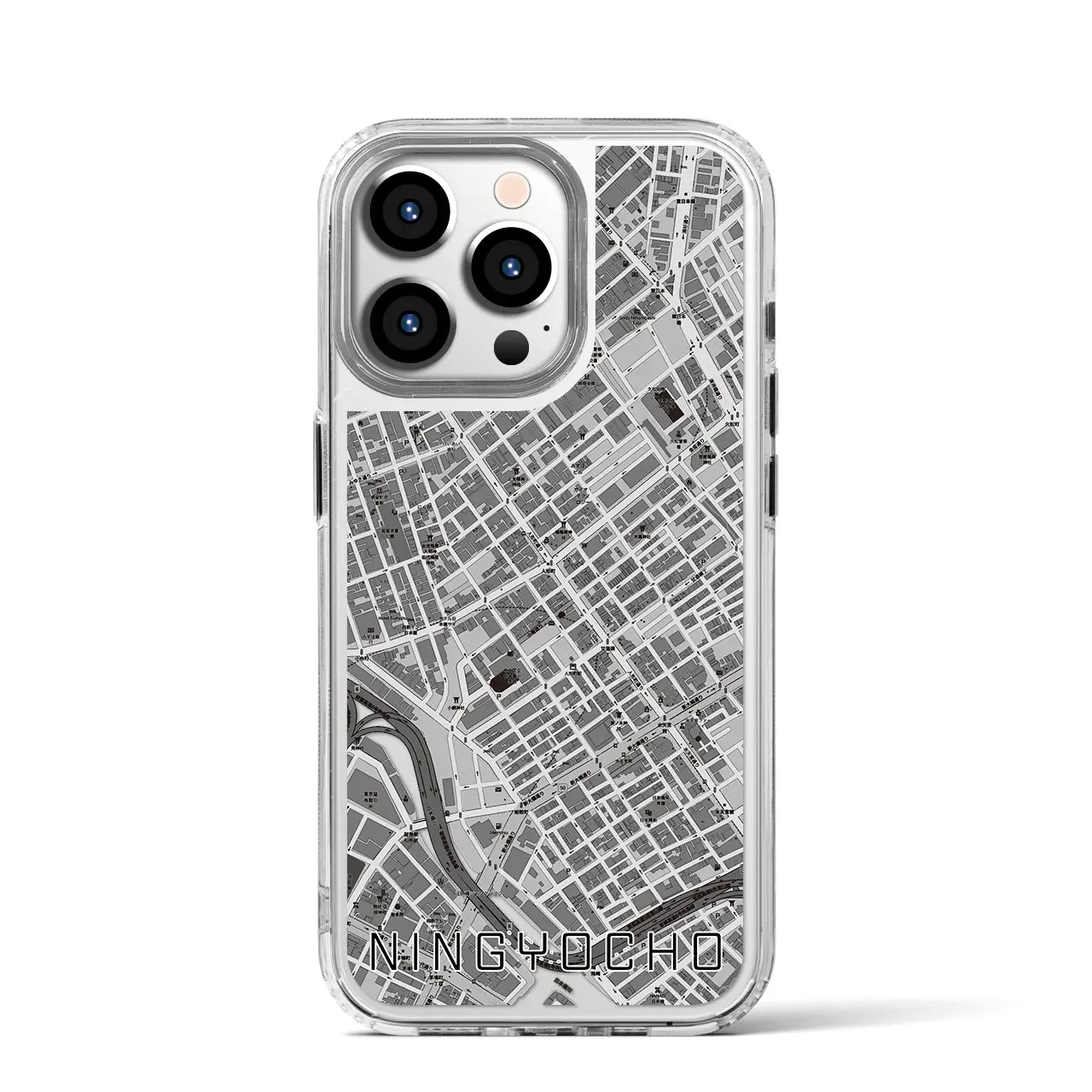 【人形町(東京都)】地図柄iPhoneケース(MagSafeタイプ)