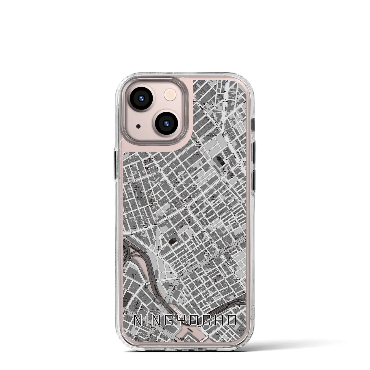 【人形町(東京都)】地図柄iPhoneケース(MagSafeタイプ)