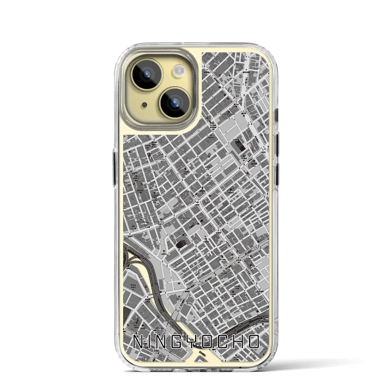 【人形町(東京都)】地図柄iPhoneケース(MagSafeタイプ)