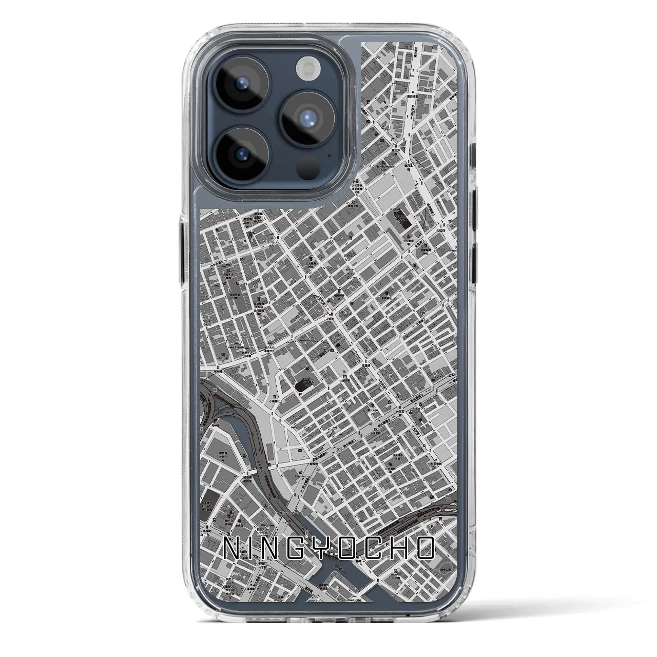 【人形町(東京都)】地図柄iPhoneケース(MagSafeタイプ)
