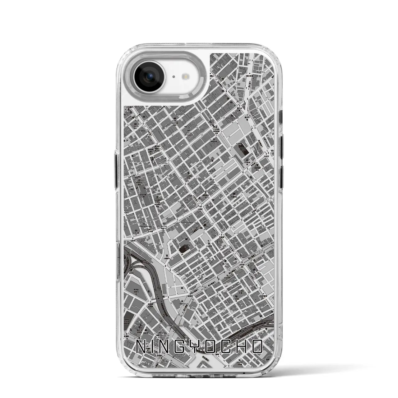 【人形町(東京都)】地図柄iPhoneケース(MagSafeタイプ)