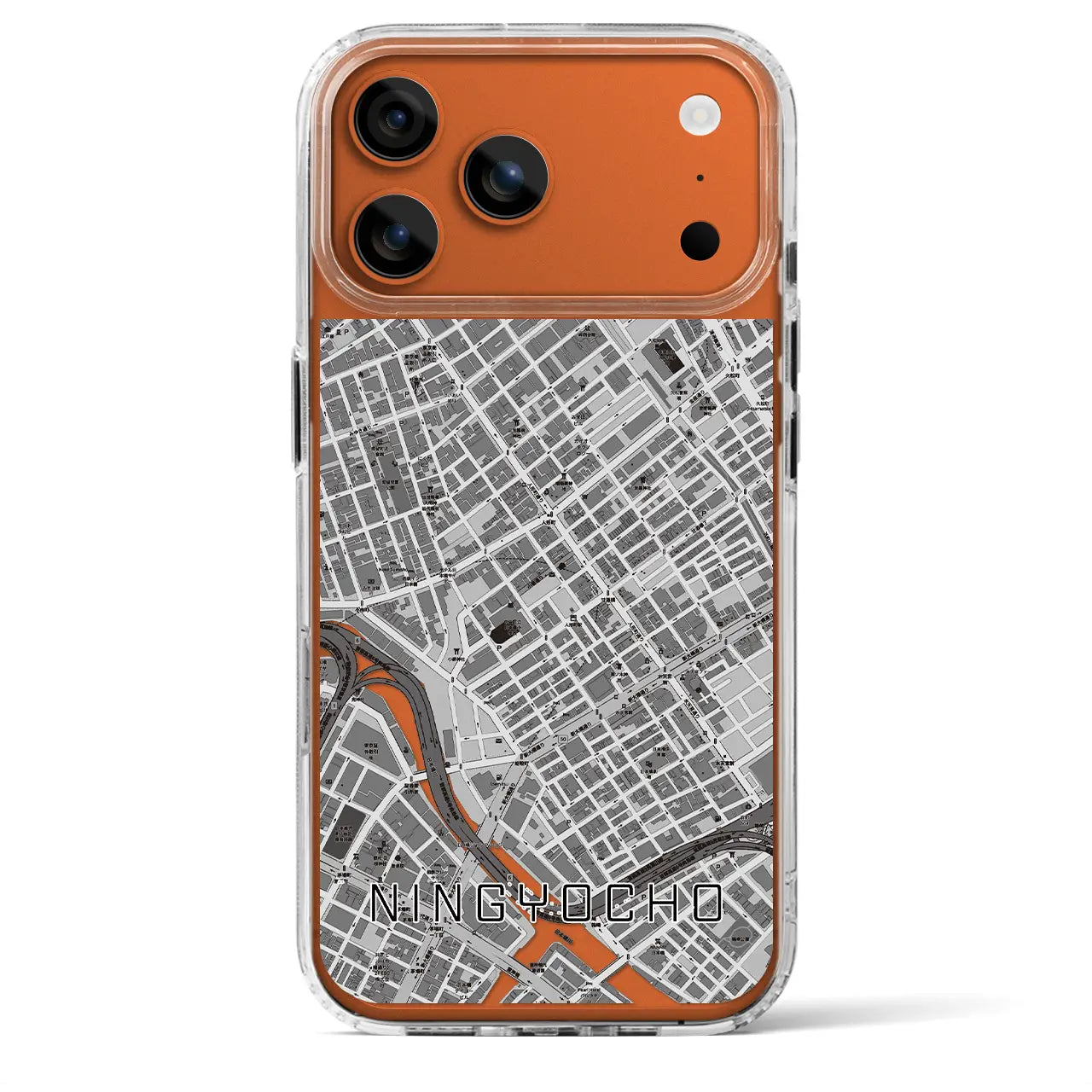 【人形町(東京都)】地図柄iPhoneケース(MagSafeタイプ)