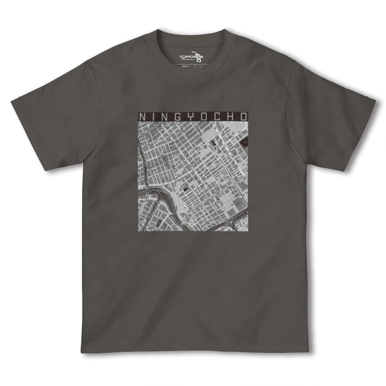 【人形町(東京都)】地図柄ヘビーウェイトTシャツ
