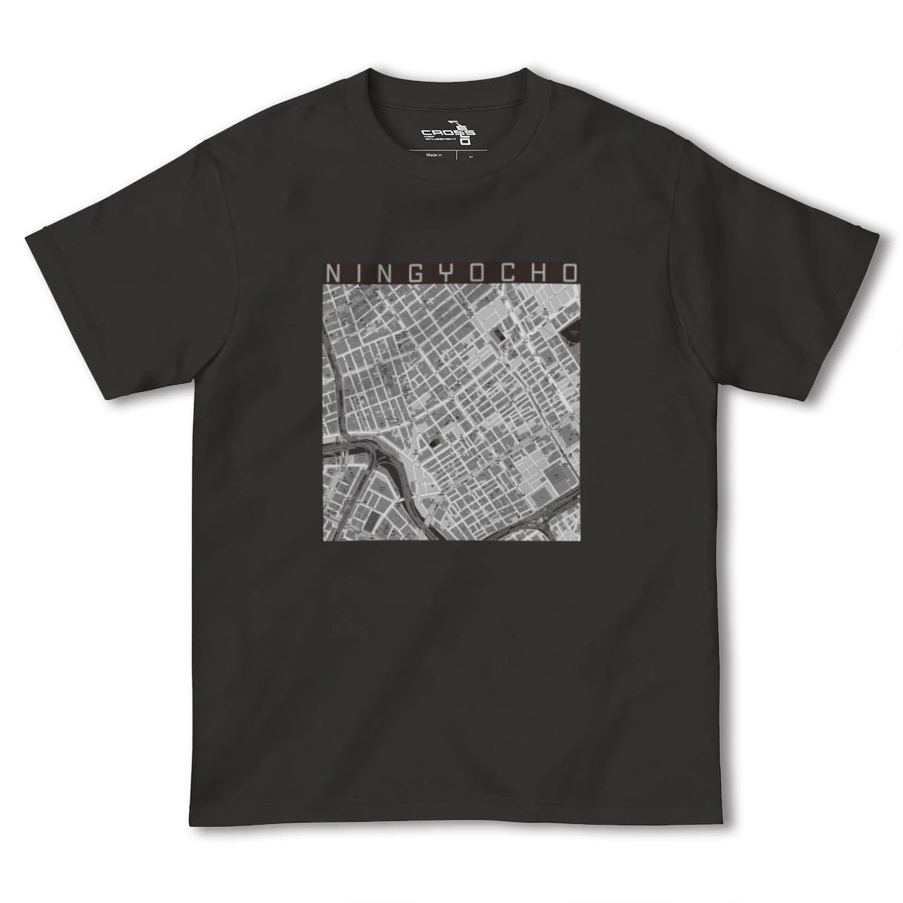 【人形町(東京都)】地図柄ヘビーウェイトTシャツ