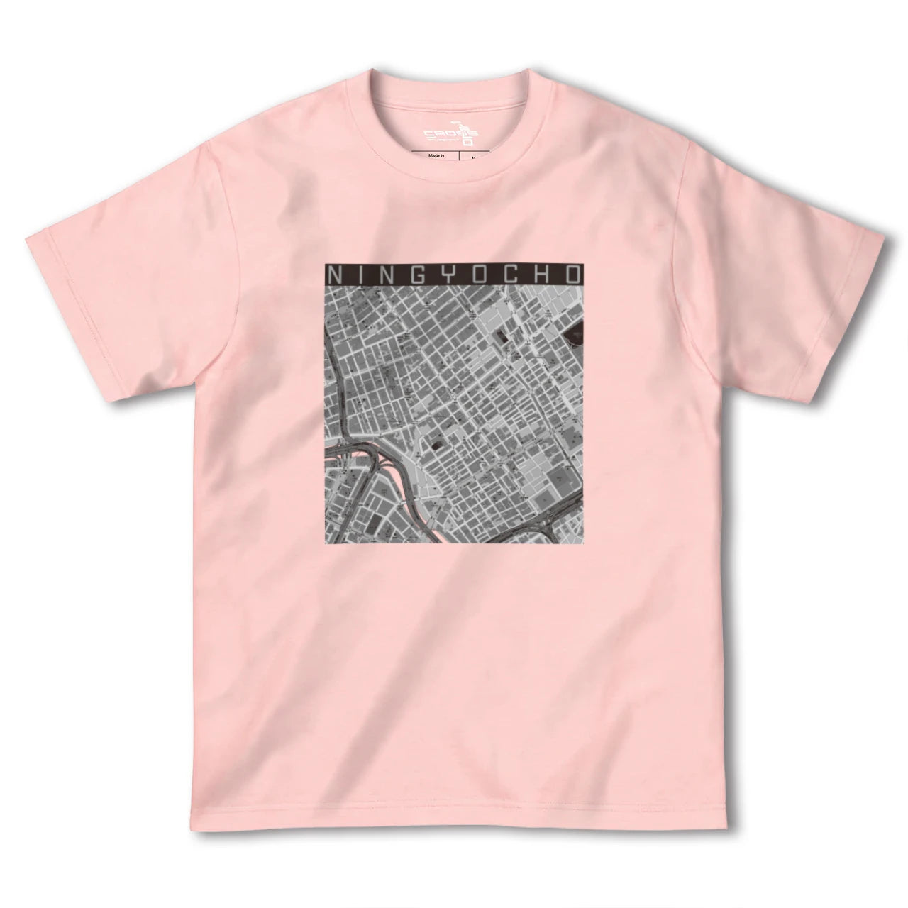 【人形町(東京都)】地図柄ヘビーウェイトTシャツ