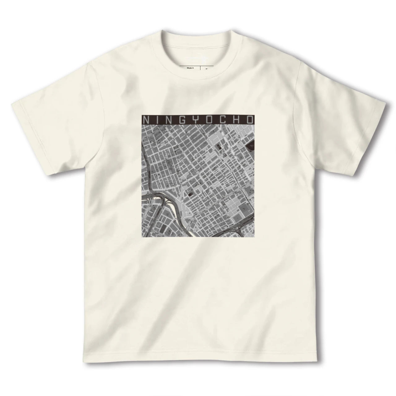 【人形町(東京都)】地図柄ヘビーウェイトTシャツ