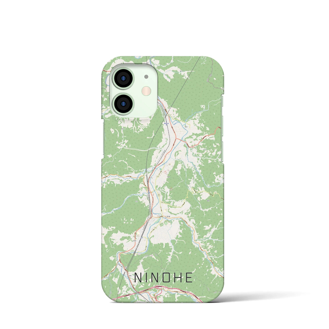 【二戸(岩手県)】地図柄iPhoneケース(バックカバータイプ)