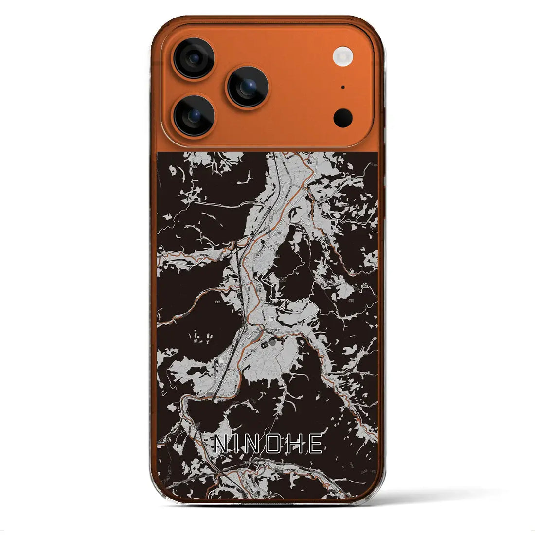 【二戸(岩手県)】地図柄iPhoneケース(クリアタイプ)