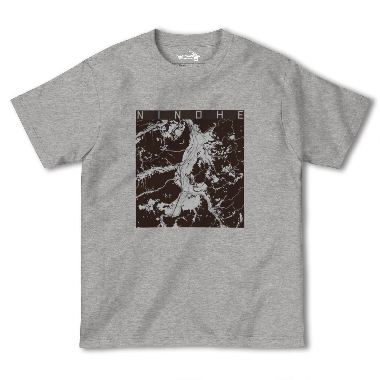 【二戸(岩手県)】地図柄ヘビーウェイトTシャツ