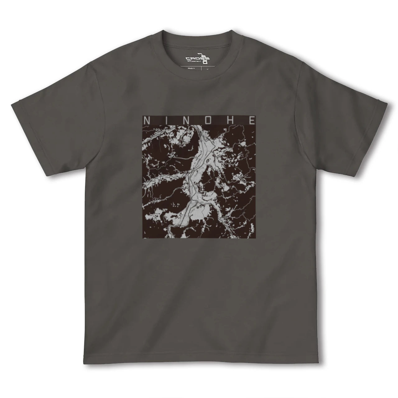 【二戸(岩手県)】地図柄ヘビーウェイトTシャツ