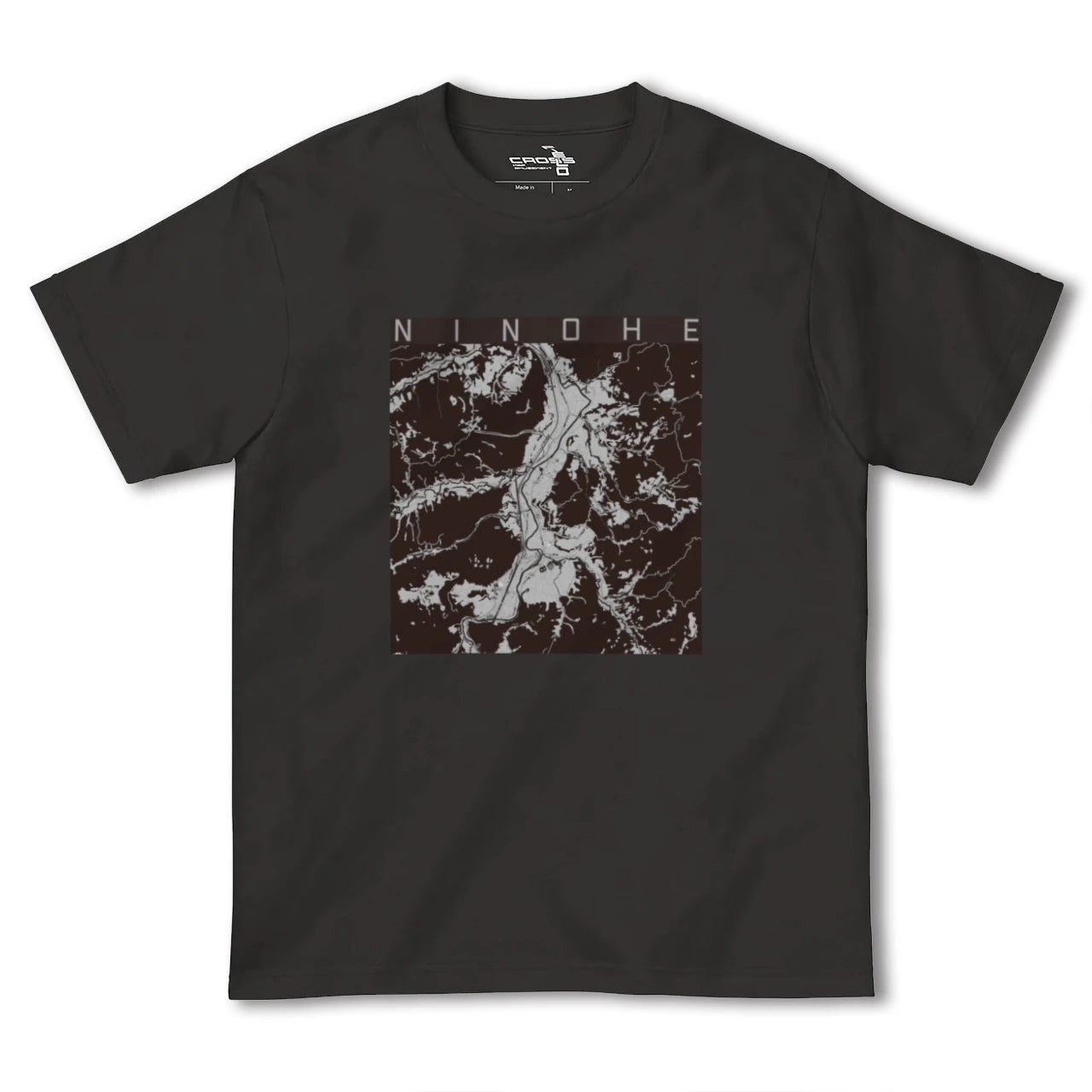【二戸(岩手県)】地図柄ヘビーウェイトTシャツ