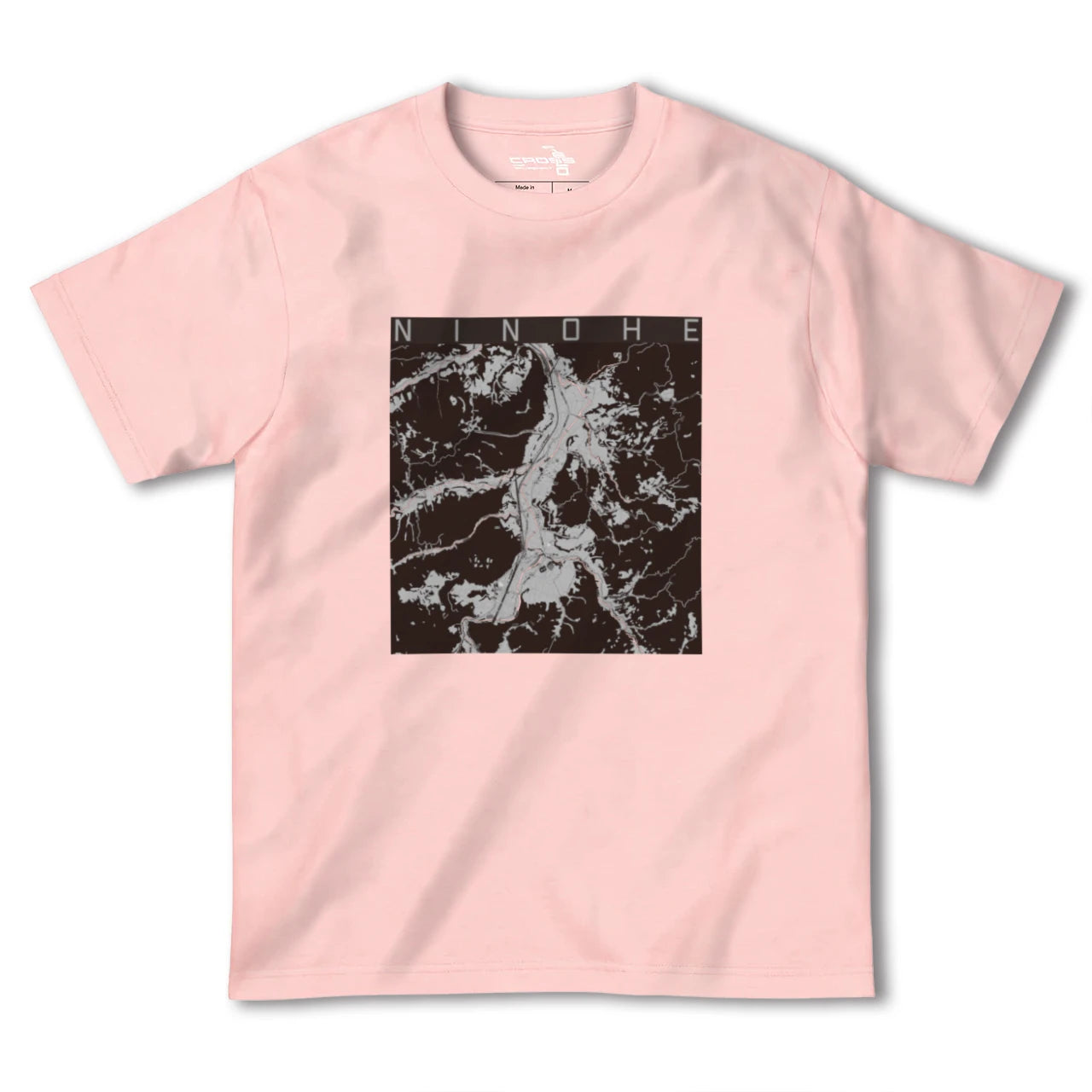 【二戸(岩手県)】地図柄ヘビーウェイトTシャツ