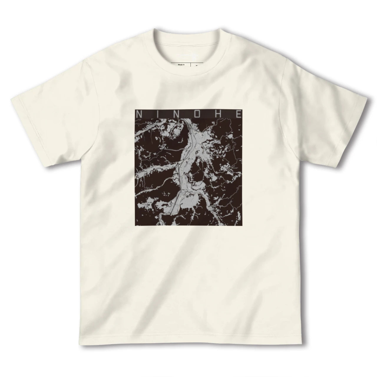 【二戸(岩手県)】地図柄ヘビーウェイトTシャツ