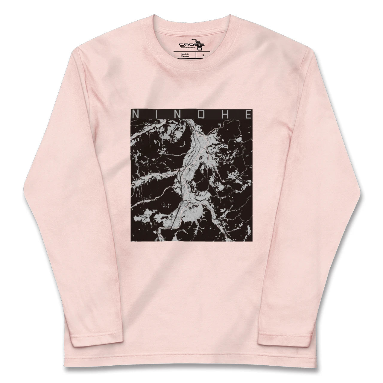 【二戸(岩手県)】地図柄ロングスリーブTシャツ