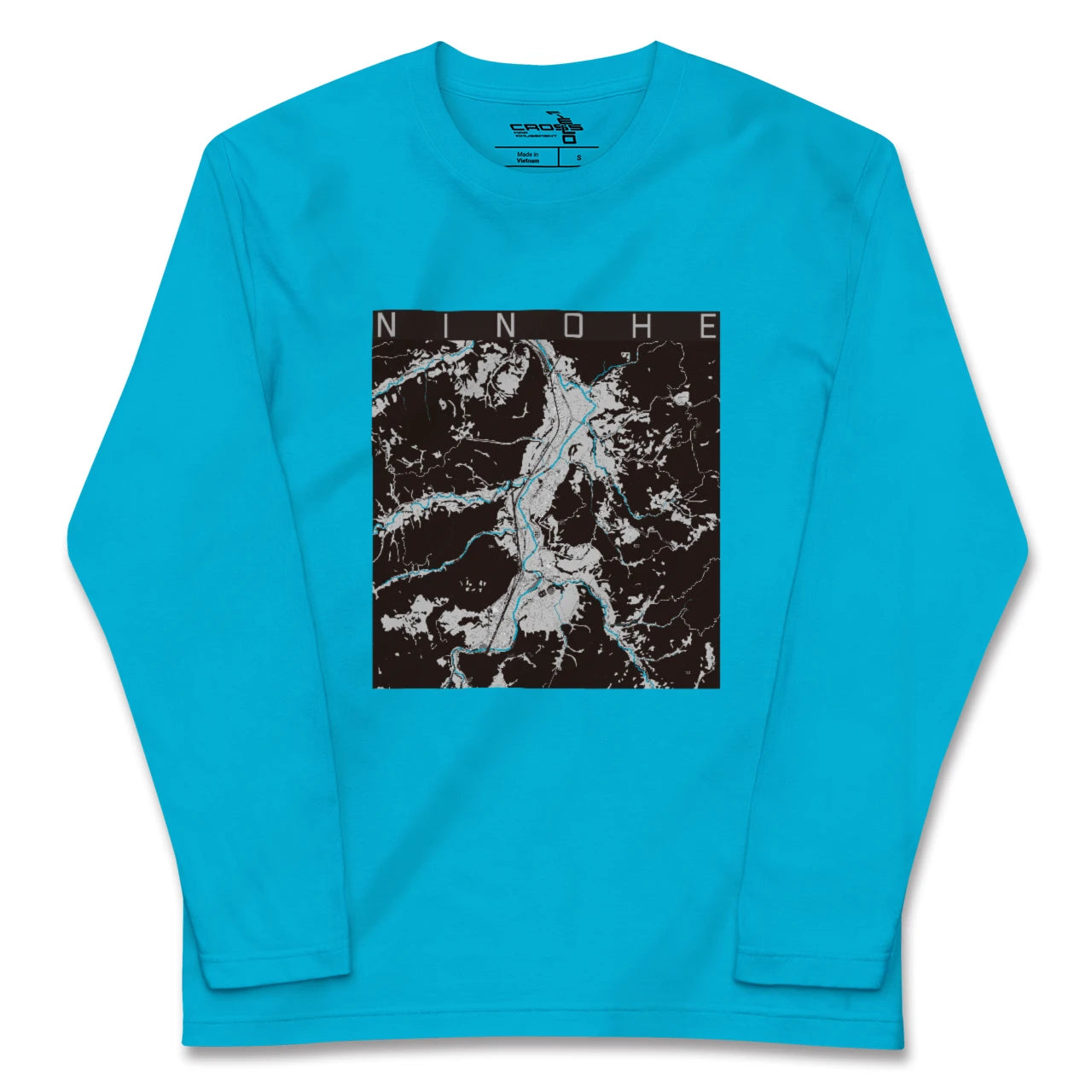 【二戸(岩手県)】地図柄ロングスリーブTシャツ