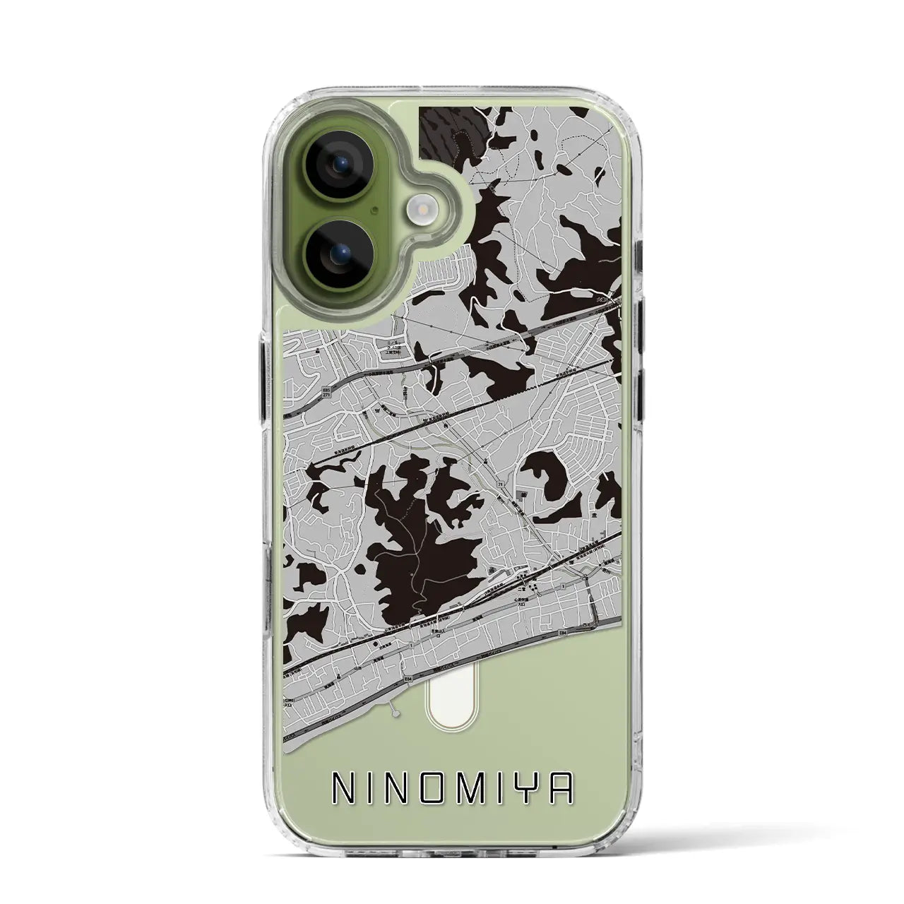 【二宮(神奈川県)】地図柄iPhoneケース(MagSafeタイプ)